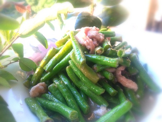肉丝长豆角的做法