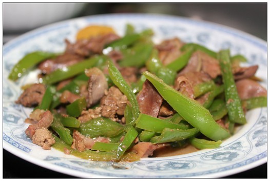 青椒炒鸡胗的做法