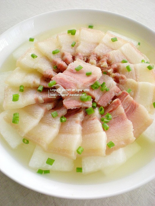 冬瓜蒸咸肉的做法