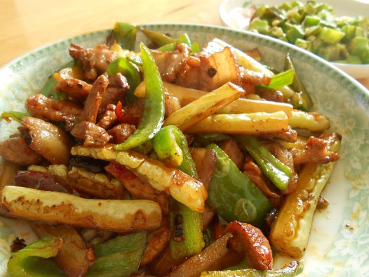 苦瓜盐煎肉的做法