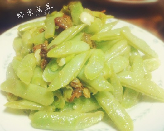 虾米四季豆的做法
