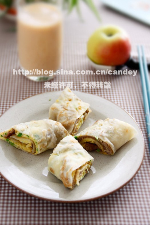 里脊肉蛋饼的做法