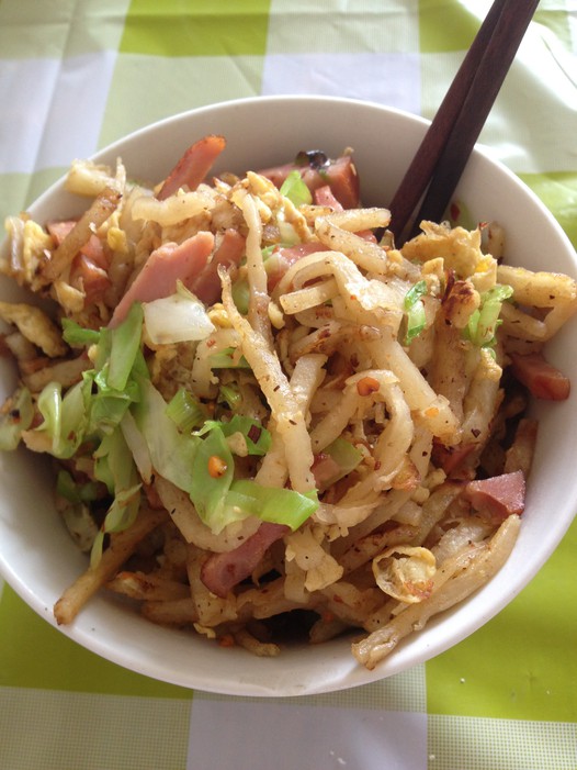 快手炒饼丝的做法