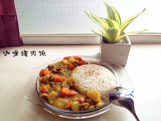 咖喱猪肉饭的做法