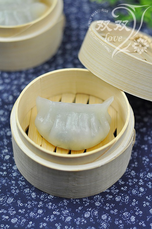 水晶茼蒿蒸饺的做法
