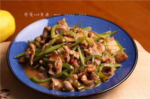 朗姆脆炒鸡胗的做法