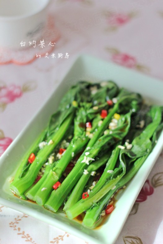 白灼菜心的做法