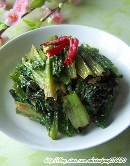 豆瓣酱香油麦菜的做法