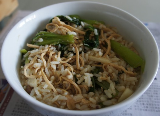 鸡丝泡饭的做法