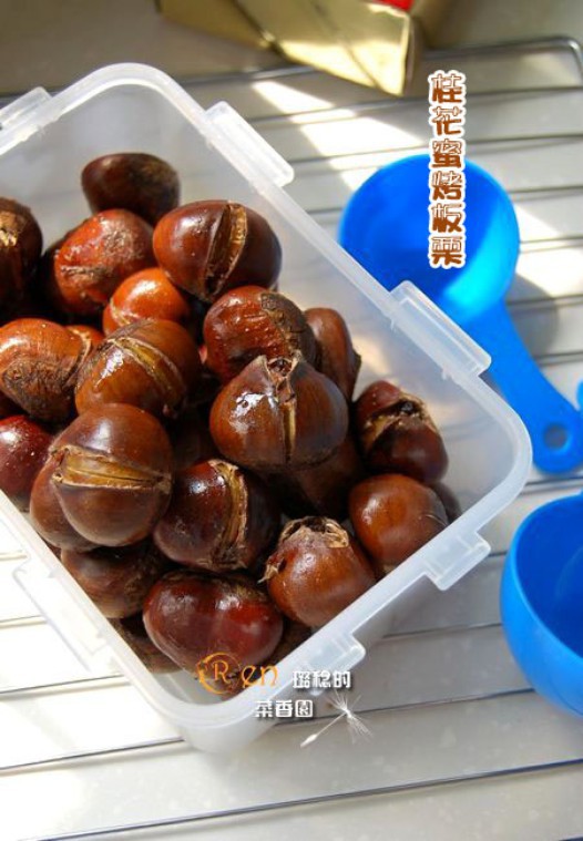 桂花蜜烤板栗的做法