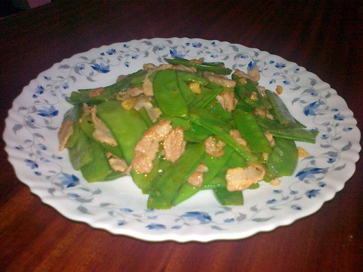 扁豆炒肉的做法
