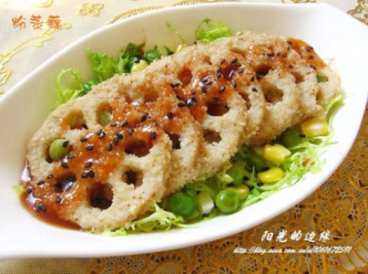 叉烧味粉蒸藕的做法