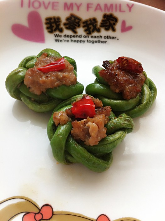 豆角酿肉的做法