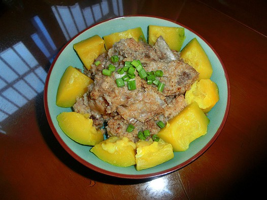 南瓜粉蒸肉的做法