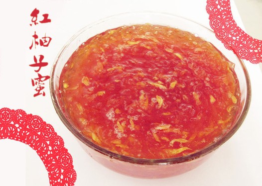 红柚子蜜的做法