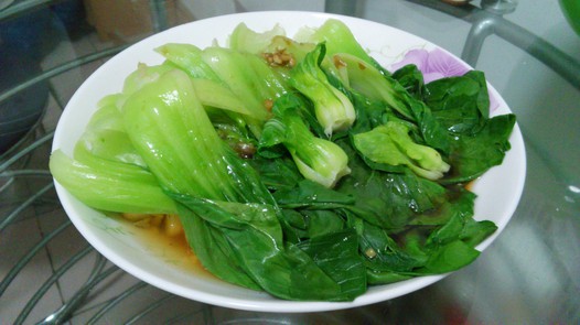 快手蒸青菜的做法