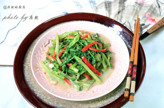 椒丝腐乳通菜的做法