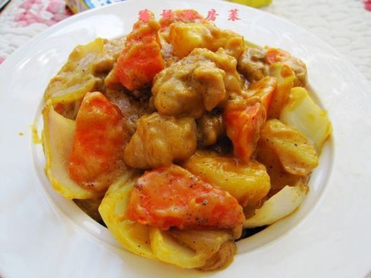 奶香咖喱鸡的做法