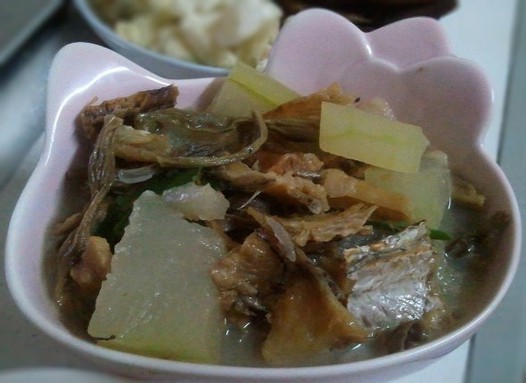 咸肉鳗鱼干豇豆干冬瓜的做法