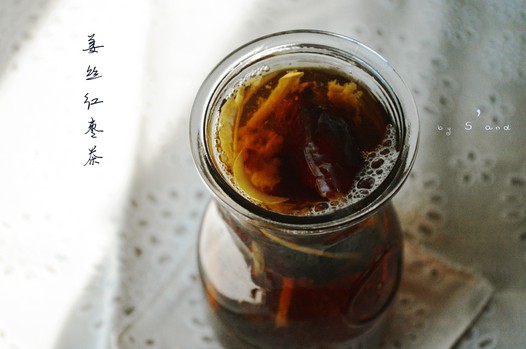 姜丝红枣茶的做法