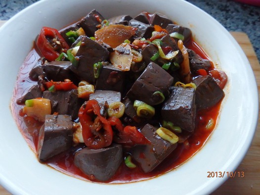 红烧血豆腐的做法