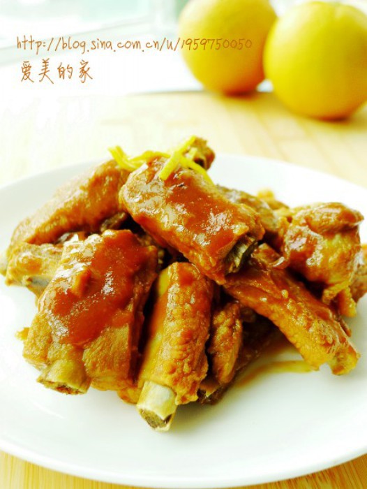 香橙排骨的做法