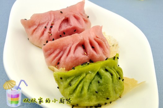 彩色煎饺的做法
