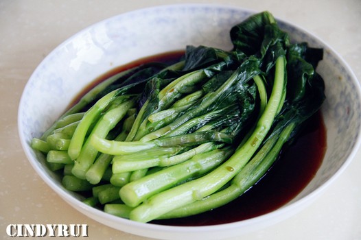 白灼菜心的做法