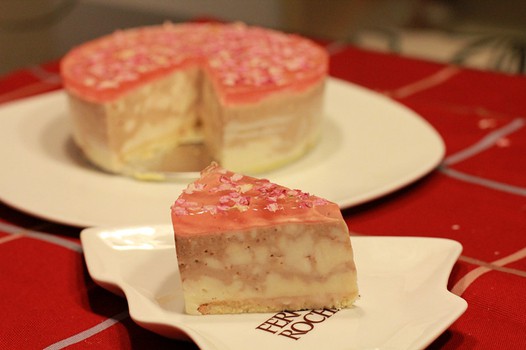 桃花乳酪蛋糕(附制作视频)的做法