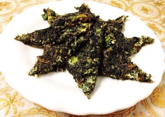 紫菜煎蛋的做法