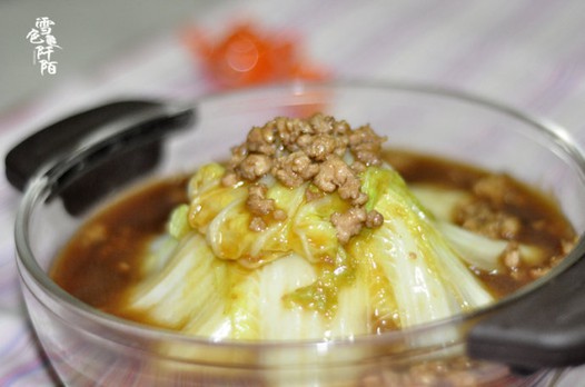 肉末蚝汁娃娃菜的做法