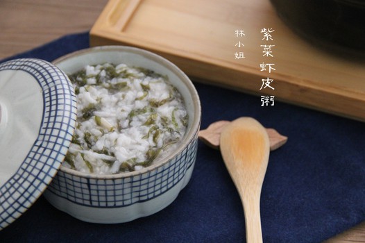 紫菜虾皮粥的做法