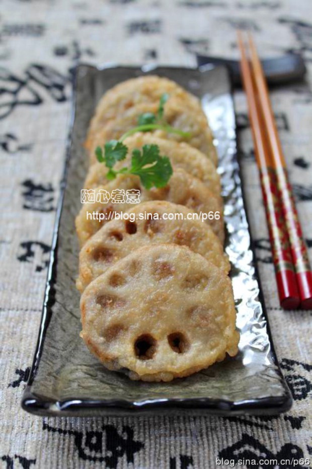 香酥炸藕合的做法
