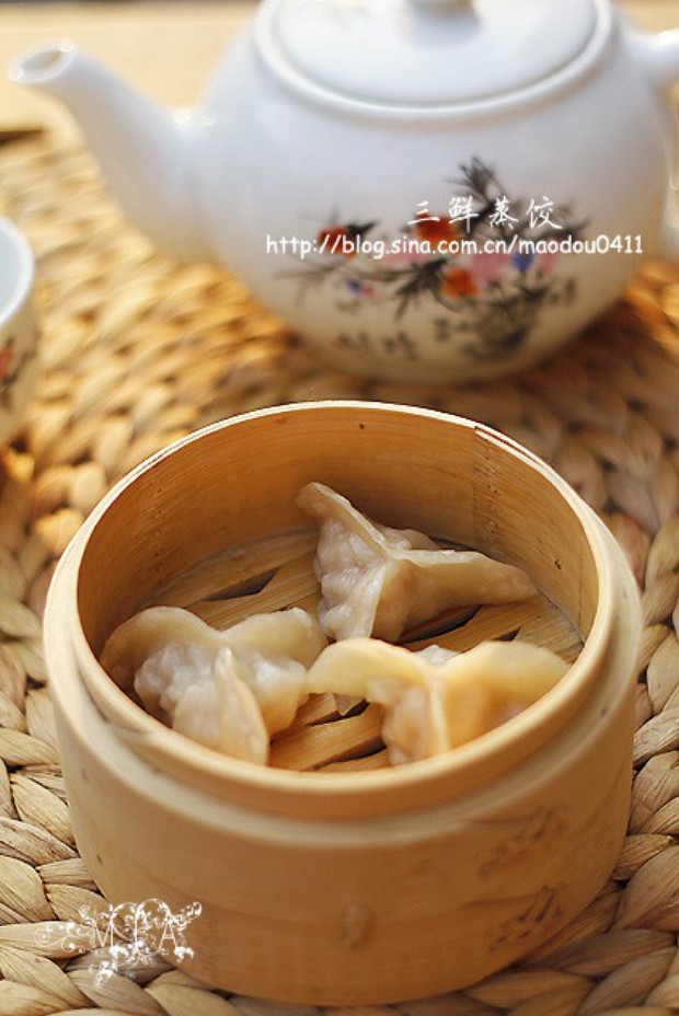 三鲜蒸饺的做法