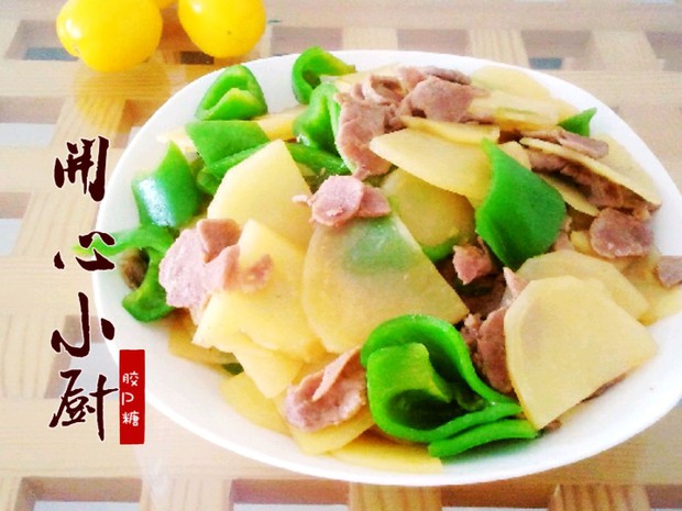 肉炒青椒土豆片的做法