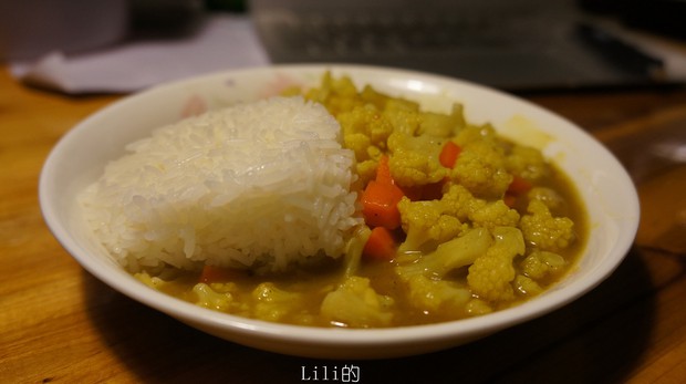 咖喱花菜的做法