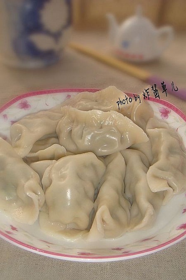 荠菜肉馅饺子的做法