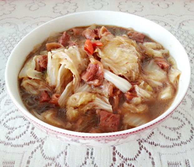 牛肉白菜炖粉条的做法