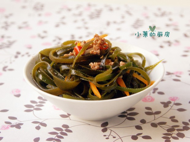 肉末海带丝的做法