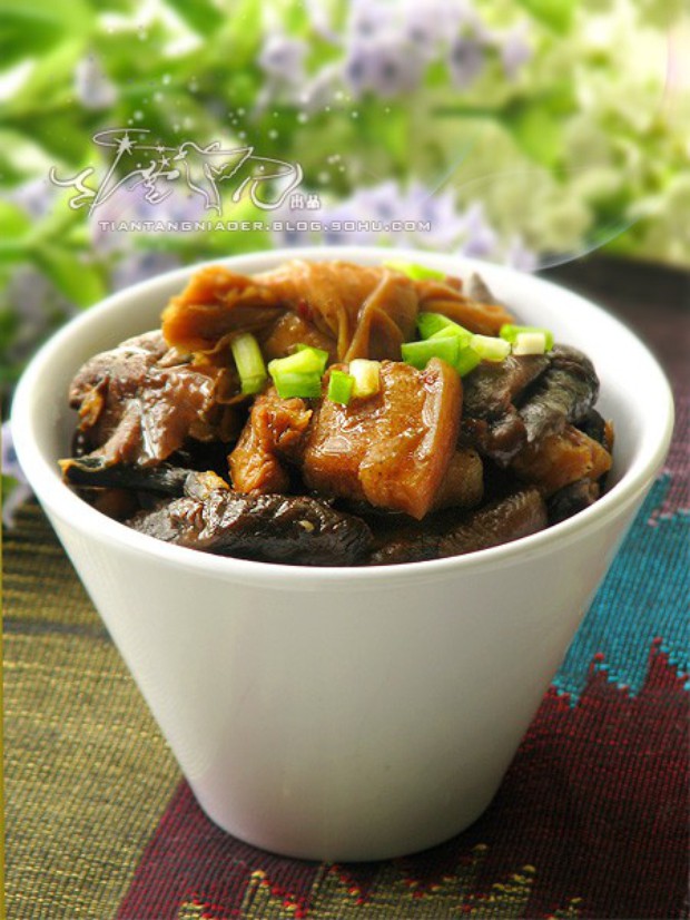 红烧榛蘑豆腐结的做法