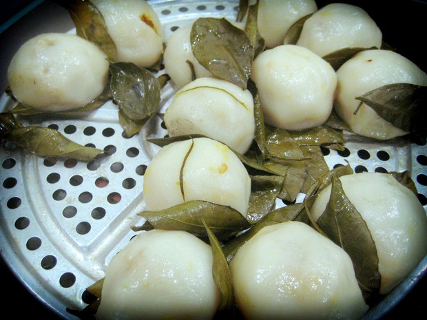 绿豆糖馅糍粑的做法