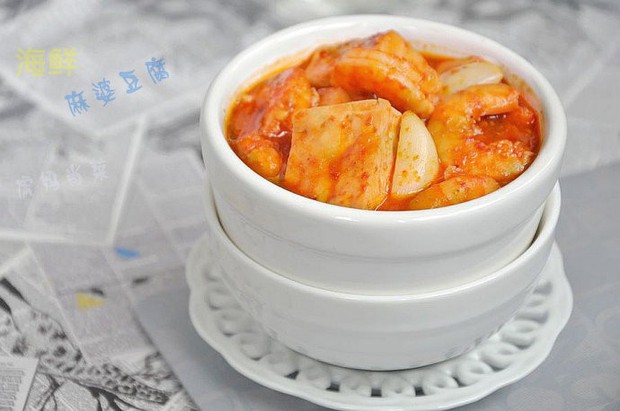 海鲜版麻婆豆腐的做法
