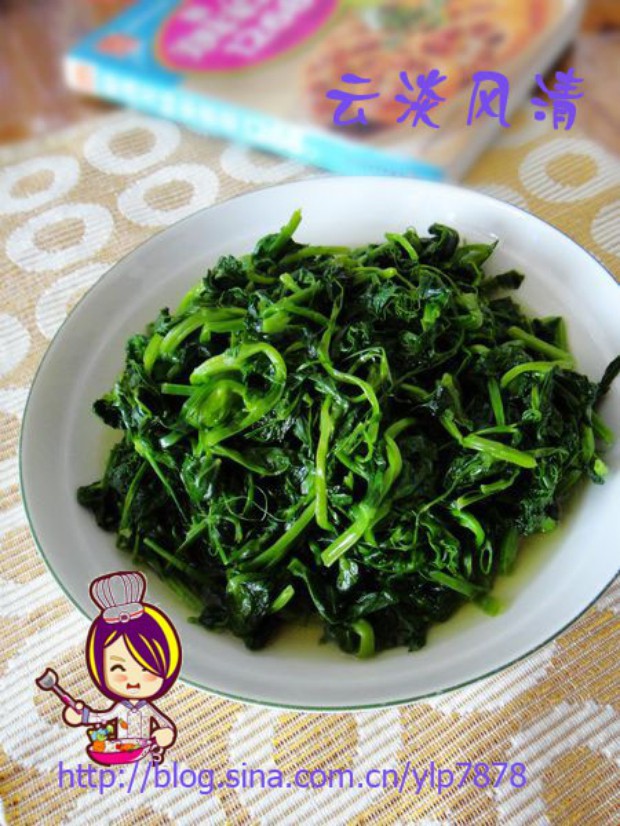 清炒豌豆苗的做法
