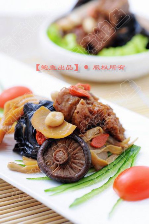 八鲜烤麸的做法