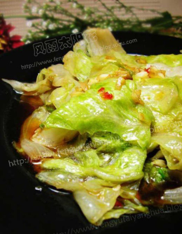 蚝油剁椒生菜的做法