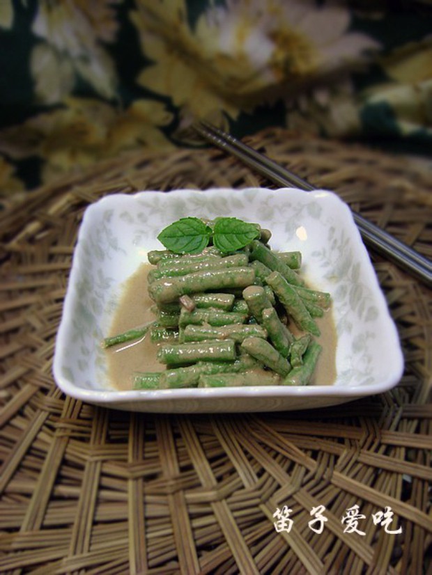 麻汁豇豆的做法