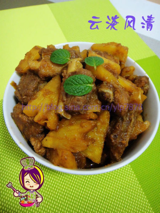 果泥菠萝排骨的做法