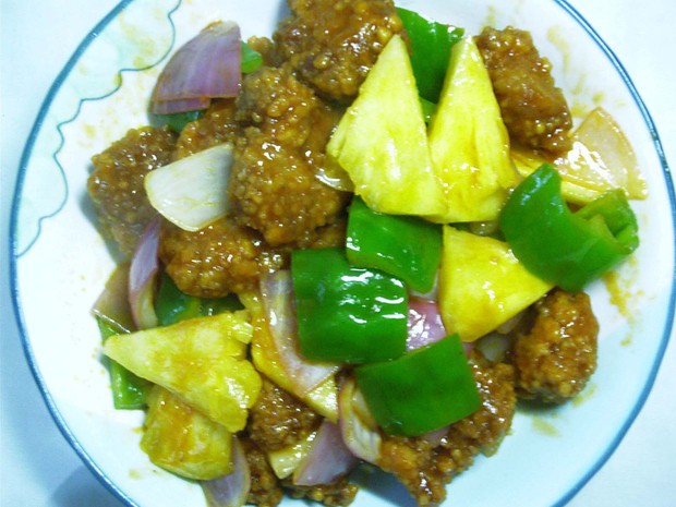 菠萝咕老肉的做法