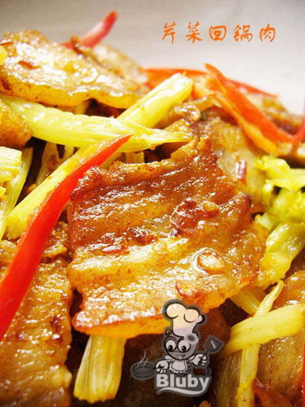 芹菜回锅肉的做法