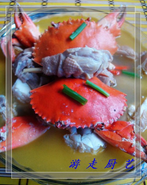 青蟹烧嫩鸡的做法